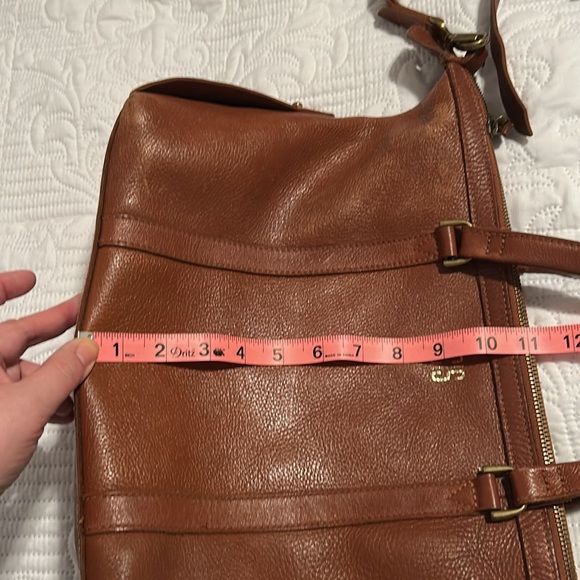 Madewell Cognac Leather Crossbody Shoulder Purse - Picture 16 of 17